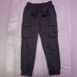 Black Cargo Jogger Pants